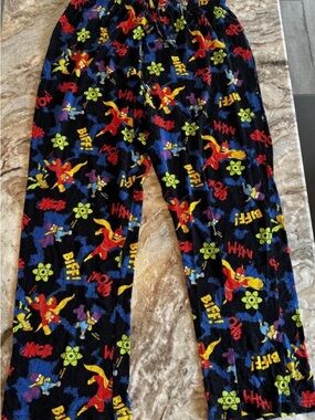 2014 the Simpsons Radioactive Man & Fallout Boy Pajama Pants Men’s Large